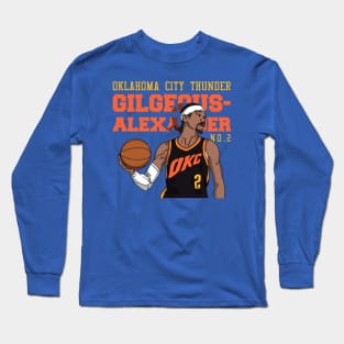 Shai Gilgeous-Alexander Comic Style Long Sleeve T-Shirt